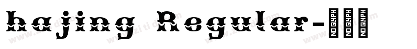 hajing Regular字体转换
